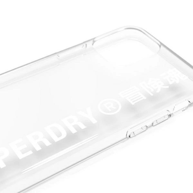 SuperDry Snap iPhone 11 Pro Max Clear Case Permatomas/Baltas 41580 5