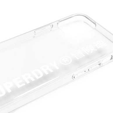 SuperDry Snap iPhone 12 mini Clear Case Permatomas/Baltas 42593 5