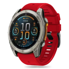 Tech-Protect Silicone Line Apyrankė Garmin Fenix 5X / 5X Plus / 6X / 6X Pro / 7X / 8 (51 mm) - Raudonas