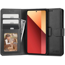 Tech-Protect Wallet Dėklas Xiaomi Redmi Note 13 Pro 4G / LTE / Poco M6 Pro 4G / LTE - Juodas