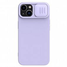 Telefono Dėklas Nillkin CamShield Silky Silicone Case for iPhone 15 Plus with Camera Protector Violetinis KOW068