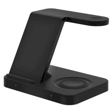 Tech-Protect A11 15W inductive Įkroviklis  in the form of a 3-in-1 stand smartphone / Ausinės / smartwatch - Juodas 2