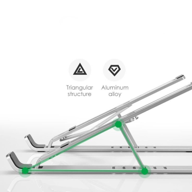 Tech-Protect Alustand universal laptop stand - tamsiai pilkas 6