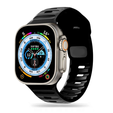 Tech-Protect Apyraknė Line Apple Watch 4 / 5 / 6 / 7 / 8 / 9 / SE / Ultra 1 / 2 (42/44/45/49 mm) - Juodas