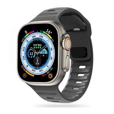 Tech-Protect Apyraknė Line Apple Watch 4 / 5 / 6 / 7 / 8 / 9 / SE / Ultra 1 / 2 (42/44/45/49 mm) - tamsiai pilkas