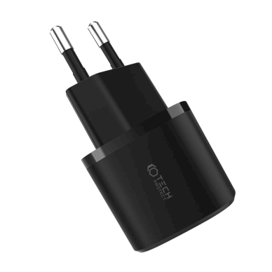 Tech-Protect C20W mini USB-C PD 20W / USB-A QC 3.0 network Įkroviklis  - Juodas 2