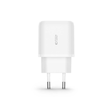 Tech-Protect C20W USB-C PD 20W / USB-A QC 3.0 network Įkroviklis  - baltas 1