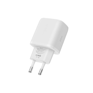 Tech-Protect C20W USB-C PD 20W / USB-A QC 3.0 network Įkroviklis  - baltas 3