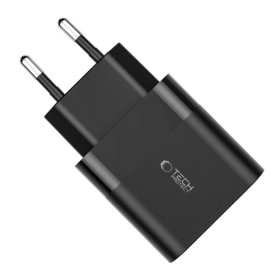 Tech-Protect C30W USB-C PD 30W / USB-A QC 3.0 network Įkroviklis  - Juodas 3