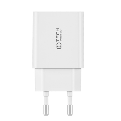 Tech-Protect C35W 2x USB-C PD 35W network Įkroviklis USB-C / Lightning Kabelis - baltas 3