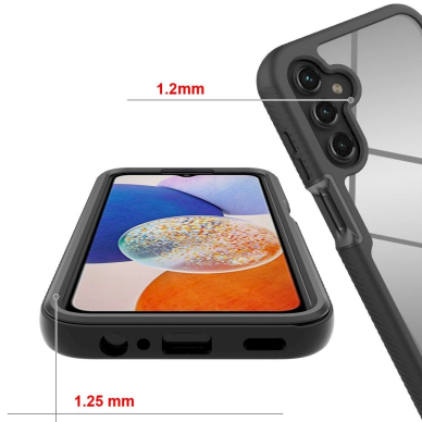 Tech-Protect Defense360 case for Samsung Galaxy A15 4G / 5G - juodas 2