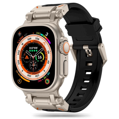 Tech-Protect Delta Pro Apyrankė Apple Watch 4 / 5 / 6 / 7 / 8 / 9 / SE / Ultra 1 / 2 (42/44/45/49 mm) - Juodas Titanium