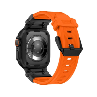 Tech-Protect Delta Pro Apyrankė Apple Watch 4/5/6/7/8/9/SE/Ultra 1/2 (42/44/45/49 mm) - Orange/Black 2