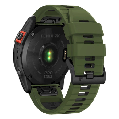 Tech-Protect IconBand Pro Apyrankė Garmin Fenix ​​3 / 5X / 3HR / 5X Plus / 6X / 6X Pro / 7X - tamsiai žalias/Black 2