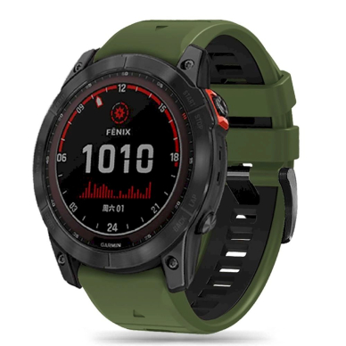 Tech-Protect IconBand Pro Apyrankė Garmin Fenix ​​3 / 5X / 3HR / 5X Plus / 6X / 6X Pro / 7X - tamsiai žalias/Black