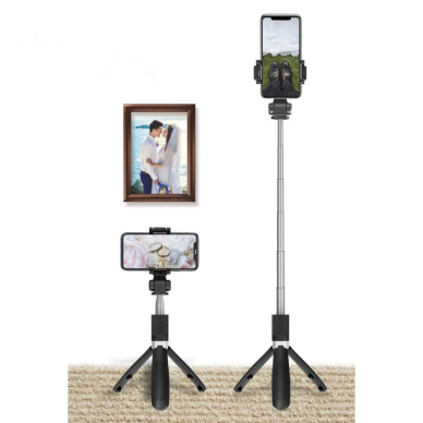 Tech-Protect L01S Bluetooth Asmenukių lazda tripod up to 70cm - Juodas 5