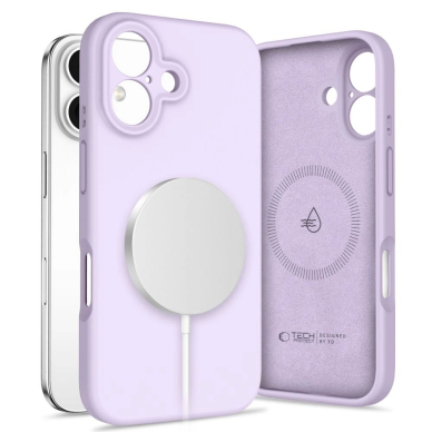 Tech-Protect Liquid Silicone MagSafe iPhone 16 Dėklas - Violetinis