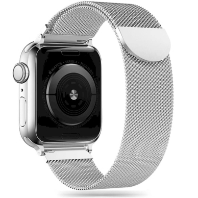 Tech-Protect MilaneseBand Apple Watch 4 / 5 / 6 / 7 / 8 / 9 / SE / Ultra 1 / 2 (42/44/45/49 mm) - Silver