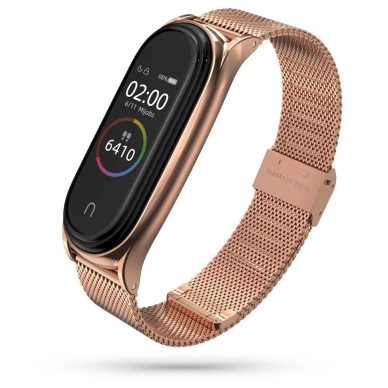 Tech-Protect MilaneseBand Apyrankė Xiaomi Mi Smart Band 5 / 6 / 6 NFC - Rožinis