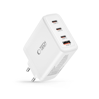 Tech-Protect NC100W-GAN Įkroviklis  GaN 3x USB-C PD 100W / USB-A QC 3.0 - baltas 5