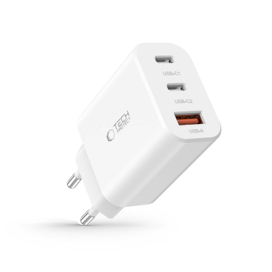 Tech-Protect NC30W network Įkroviklis  2x USB-C PD 30W / USB-A QC 3.0 - baltas 5