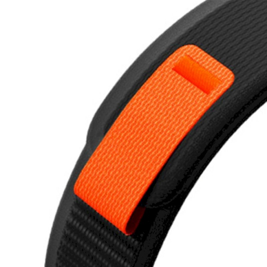 Tech-Protect Nylon Apyrankė Garmin Fenix ​​3 / 5X / 3HR / 5X Plus / 6X / 6X Pro / 7X - Juodas  Orange 2