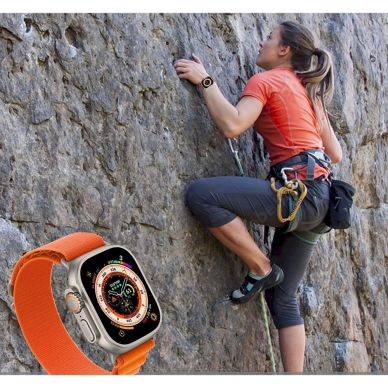 Tech-Protect Nylon Pro Apyrankė Apple Watch 4 / 5 / 6 / 7 / 8 / 9 / SE (38/40/41 mm) - Orange 1