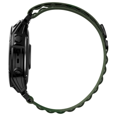 Tech-Protect Nylon Pro Apyrankė Garmin Fenix ​​3 / 5X / 3HR / 5X Plus / 6X / 6X Pro / 7X - tamsiai žalias 1