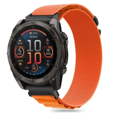 Tech-Protect Nylon Pro Apyrankė Garmin Fenix 5 / 6 / 6 Pro / 7 / 8 (47MM) - Oranžinė 1