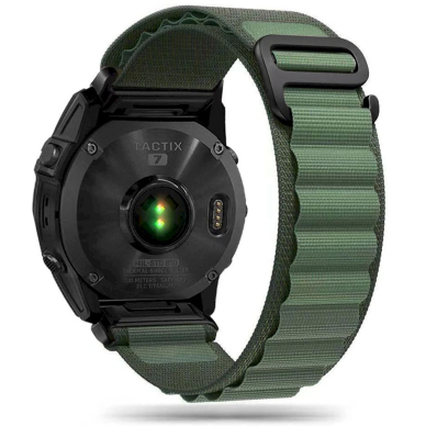 Tech-Protect Nylon Pro Apyrankė Garmin Fenix ​​5/6/6 Pro/7 - tamsiai žalias