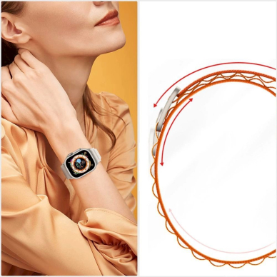 Tech-Protect Nylon Pro Apyrankė Samsung Galaxy Watch 4/5/5 Pro/6/7/FE - Orange 7