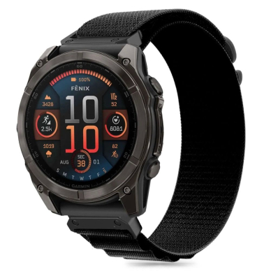 Tech-Protect Nylon Pro Strap Garmin Fenix 5 / 6 / 6 Pro / 7 / 8 (47MM) - Juodas 2