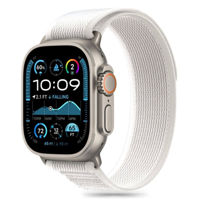 Tech-Protect Nylon Stripe Apyrankė Apple Watch 6 / 7 / 8 / 9 / 10 / SE / Ultra 1 / 2 (44 / 45 / 46 / 49 MM) - Pilkas 1