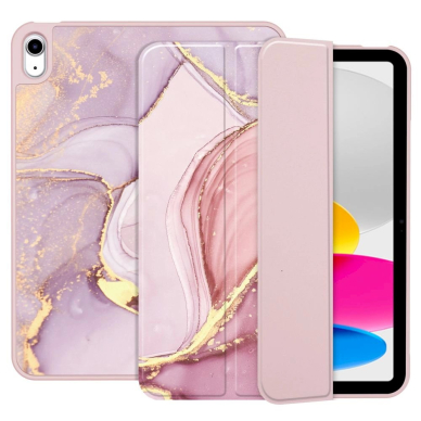 Tech-Protect SC Pen Dėklas iPad 10.9 2022 - Rožinis marble 1