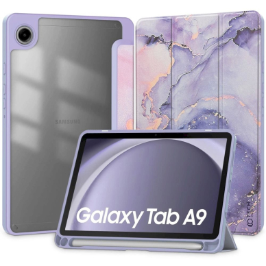 Tech-Protect SC Pen Hybrid Dėklas Samsung Galaxy Tab A9 8.7 X110 / X115 - violetinis marble