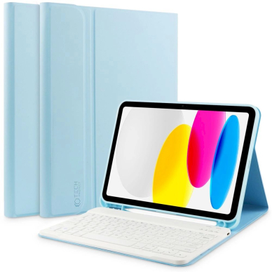 Tech-Protect SC Pen + Keyboard Dėklas klaviatūra iPad 10.9 2022 - light blue