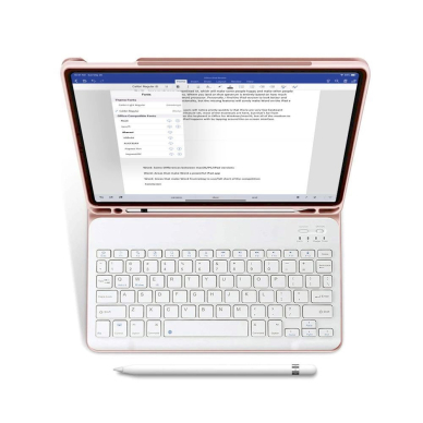 Tech-Protect SC Pen + Keyboard Dėklas klaviatūra iPad 10.9 2022 - Rožinis 1