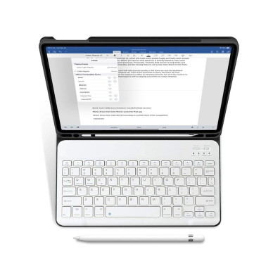 Tech-Protect SC Pen + Keyboard Dėklas klaviatūra iPad Air 10.9 2020-2022 / 11 2024 - Juodas 1