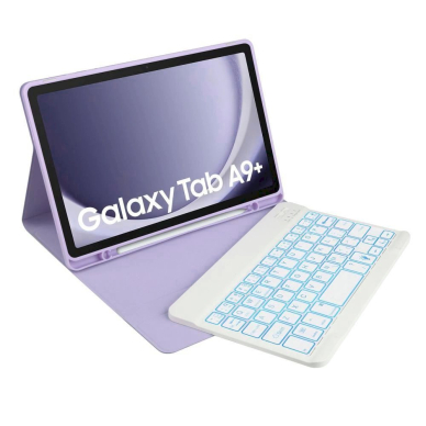 Tech-Protect SC Pen + Keyboard Dėklas klaviatūra Samsung Galaxy Tab A9+ 11 X210 / X215 / X216 - violetinis 3