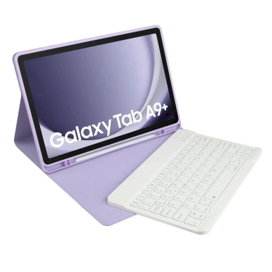 Tech-Protect SC Pen + Keyboard Dėklas klaviatūra Samsung Galaxy Tab A9+ 11 X210 / X215 / X216 - violetinis 4