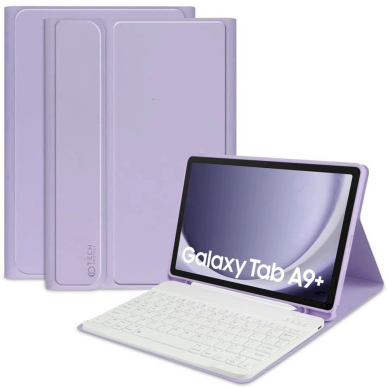 Tech-Protect SC Pen + Keyboard Dėklas klaviatūra Samsung Galaxy Tab A9+ 11 X210 / X215 / X216 - violetinis 6