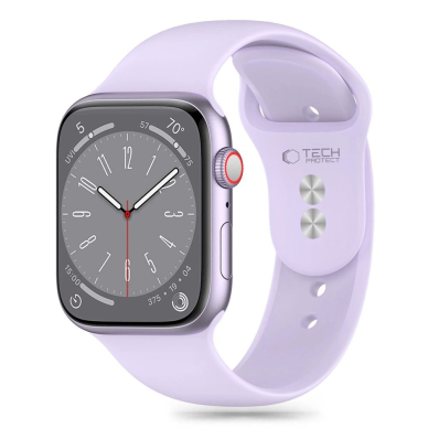 Tech-Protect Silicone Apyrankė Apple Watch 4 / 5 / 6 / 7 / 8 / 9 / SE (38 / 40 / 41 mm) - violetinis