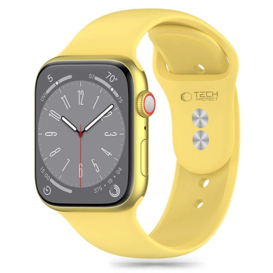 Tech-Protect Silicone Apyrankė Apple Watch 4 / 5 / 6 / 7 / 8 / 9 / SE / Ultra 1 / 2 (42 / 44 / 45 / 49 mm) - Geltona