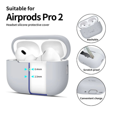 Tech-Protect Silicone Dėklas Apple AirPods Pro 1 / 2 - Pilkas 1