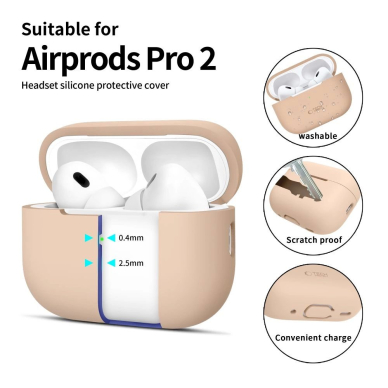 Tech-Protect Silicone Dėklas Apple AirPods Pro 1 / 2 - Smėlinis 1