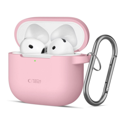 Tech-Protect Silicone Hook Dėklas AirPods 4 - Rožinis