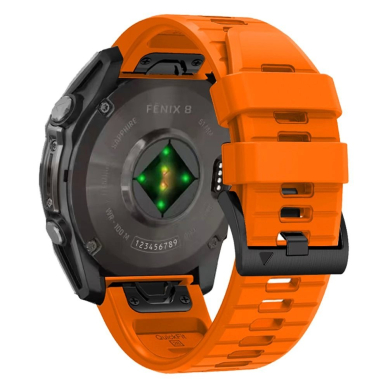 Tech-Protect Silicone Line Apyrankė Garmin Fenix 5X / 5X Plus / 6X / 6X Pro / 7X / 8 (51 mm) - Oranžinė 1