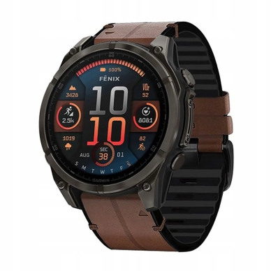 Tech-Protect Silicone PU Apyrankė Garmin Fenix 5 / 6 / 6 Pro / 7 / 8 (47 mm) / E - Brown 3