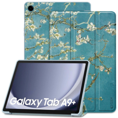 Tech-Protect SmartCase Dėklas Samsung Galaxy Tab A9+ 11 X210 / X215 / X216 - bluesakura flowers