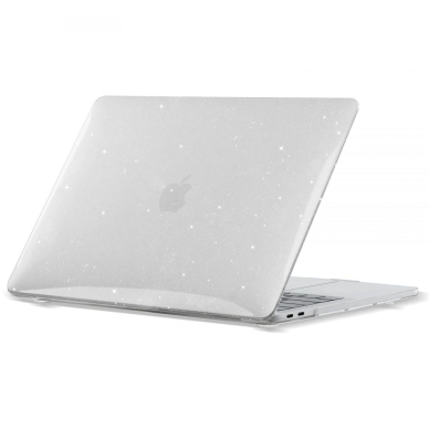 Tech-Protect SmartShell Dėklas MacBook Air 13 2018-2020 - Permatomas glitter 1